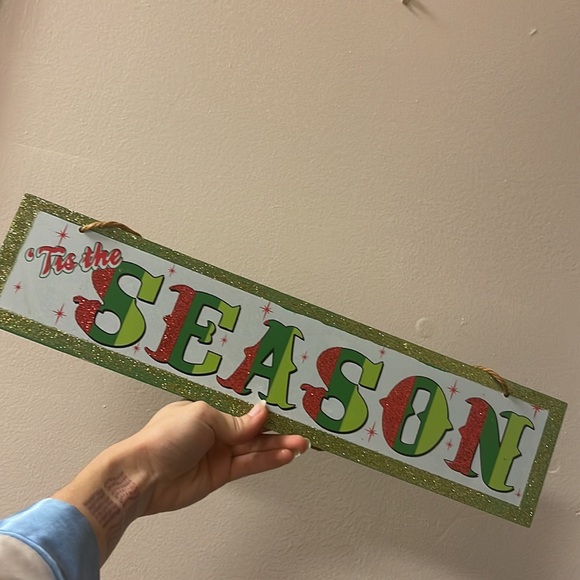 ‘Tis the SEASON Christmas festive hanging sign - Picture 4 of 4